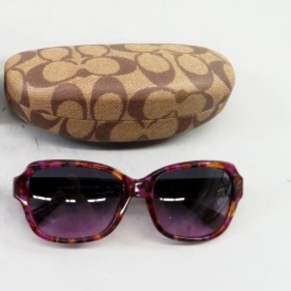 coach confetti purple sunglasses